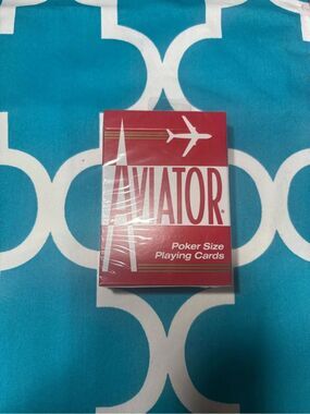 New Aviator Poker Size Playing Cards - Red